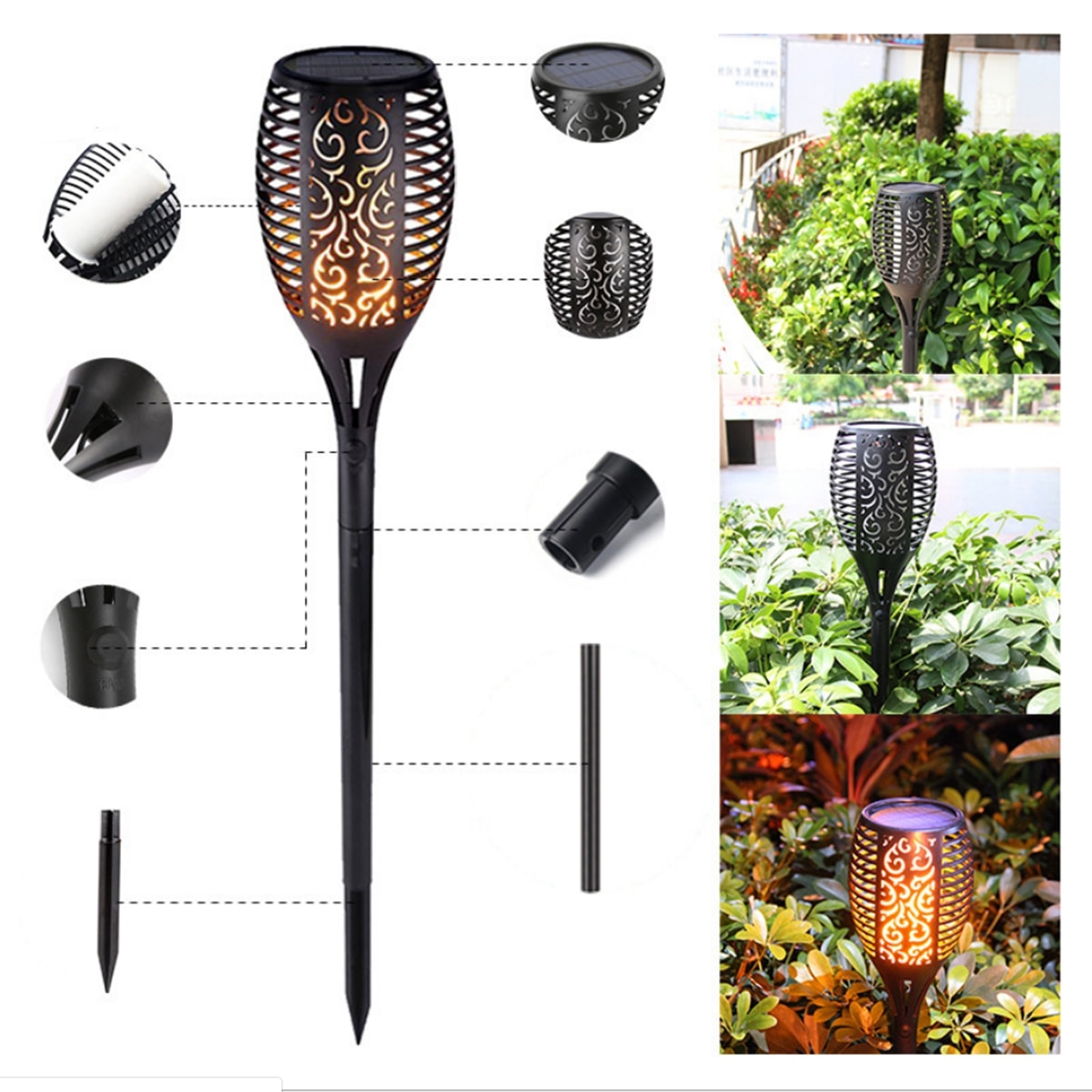 Solarna lampa za baštu - Baklja