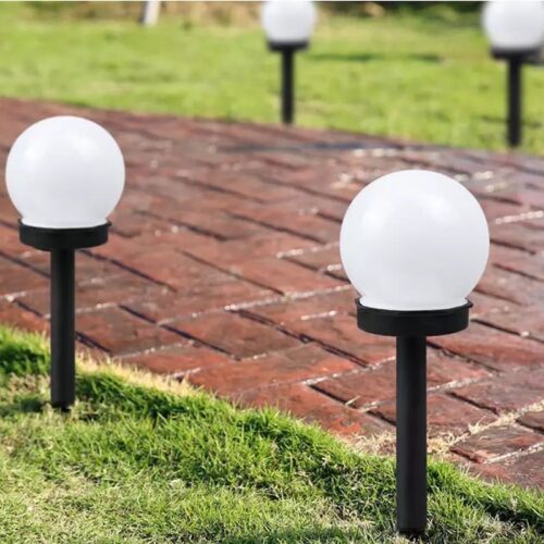 Okrugle Solarne Lampe za dvorište - Set od 4 komada