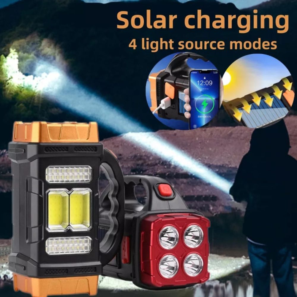 Solarna Multifunkcionalna Lampa za Kampovanje, Pecanje, Izlete