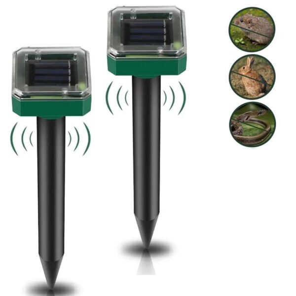 Solarni rasterivač krtica, zmija i ostalih glodara –  Set od 2 komada