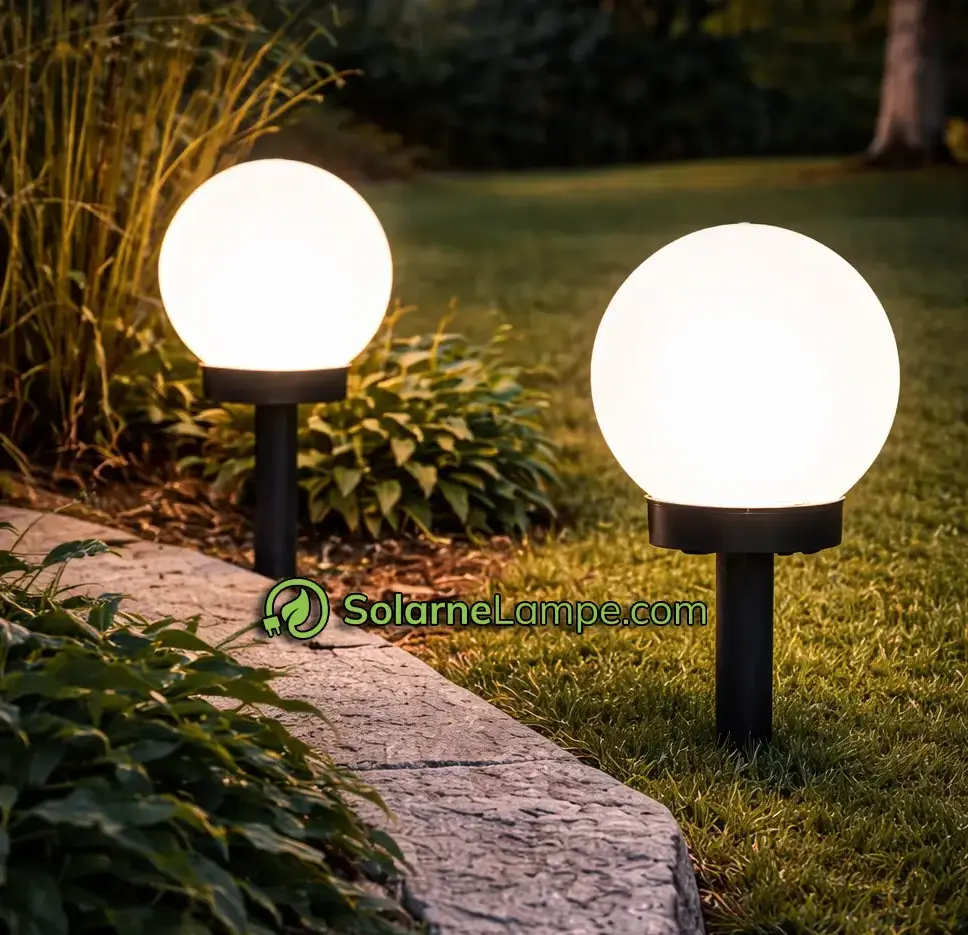 Okrugle Solarne Lampe za dvorište – Set od 4 komada